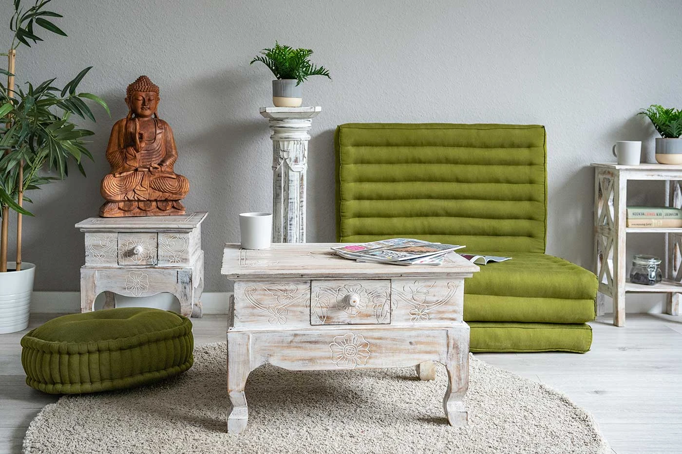 Crea un ambiente relajado y acogedor en tu sala de estar con productos de livasia