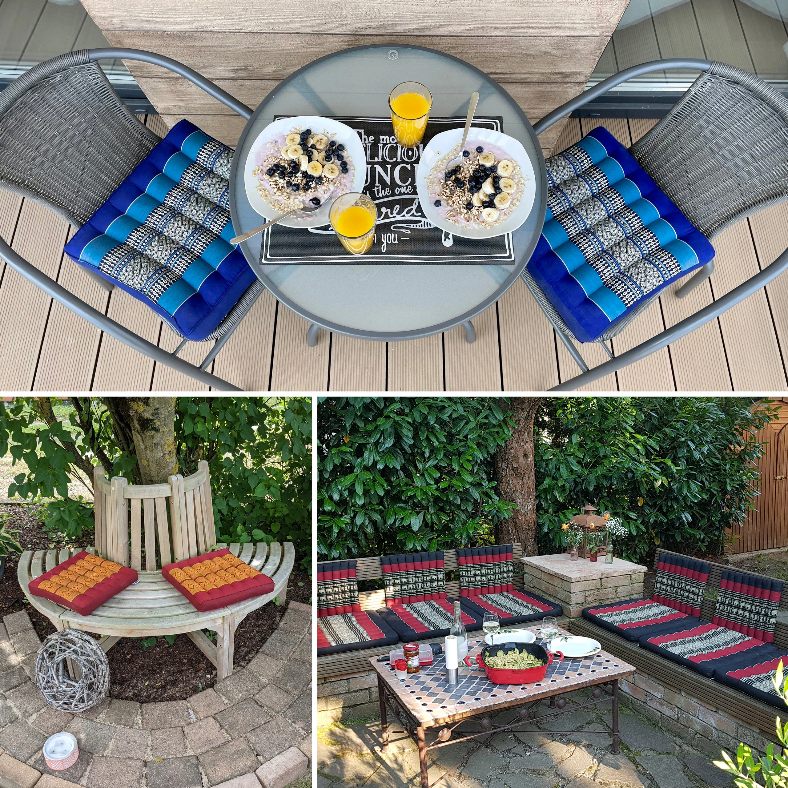 Cojín-asiento de kapok 50 cm