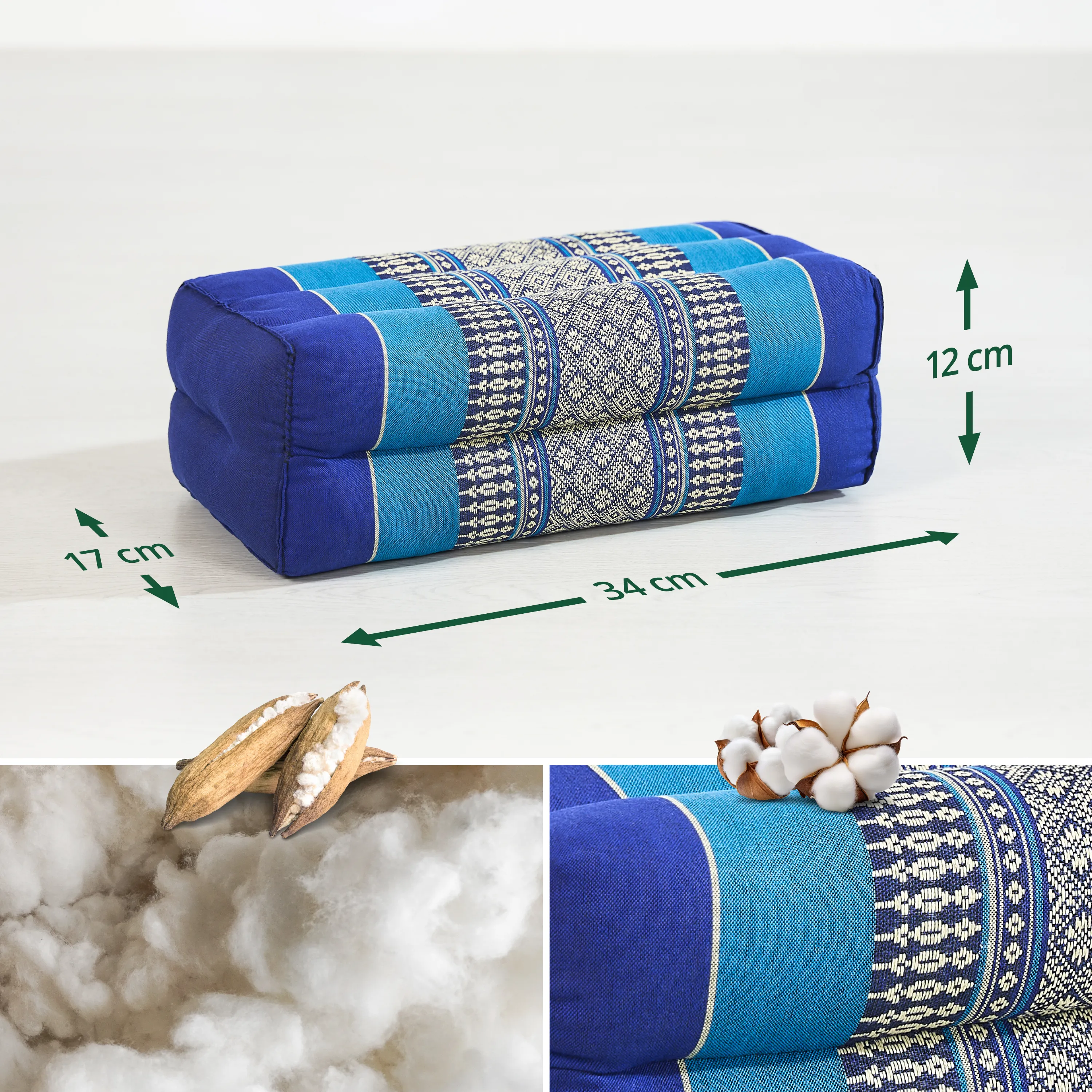 Cojín rectangular de kapok, Classic
