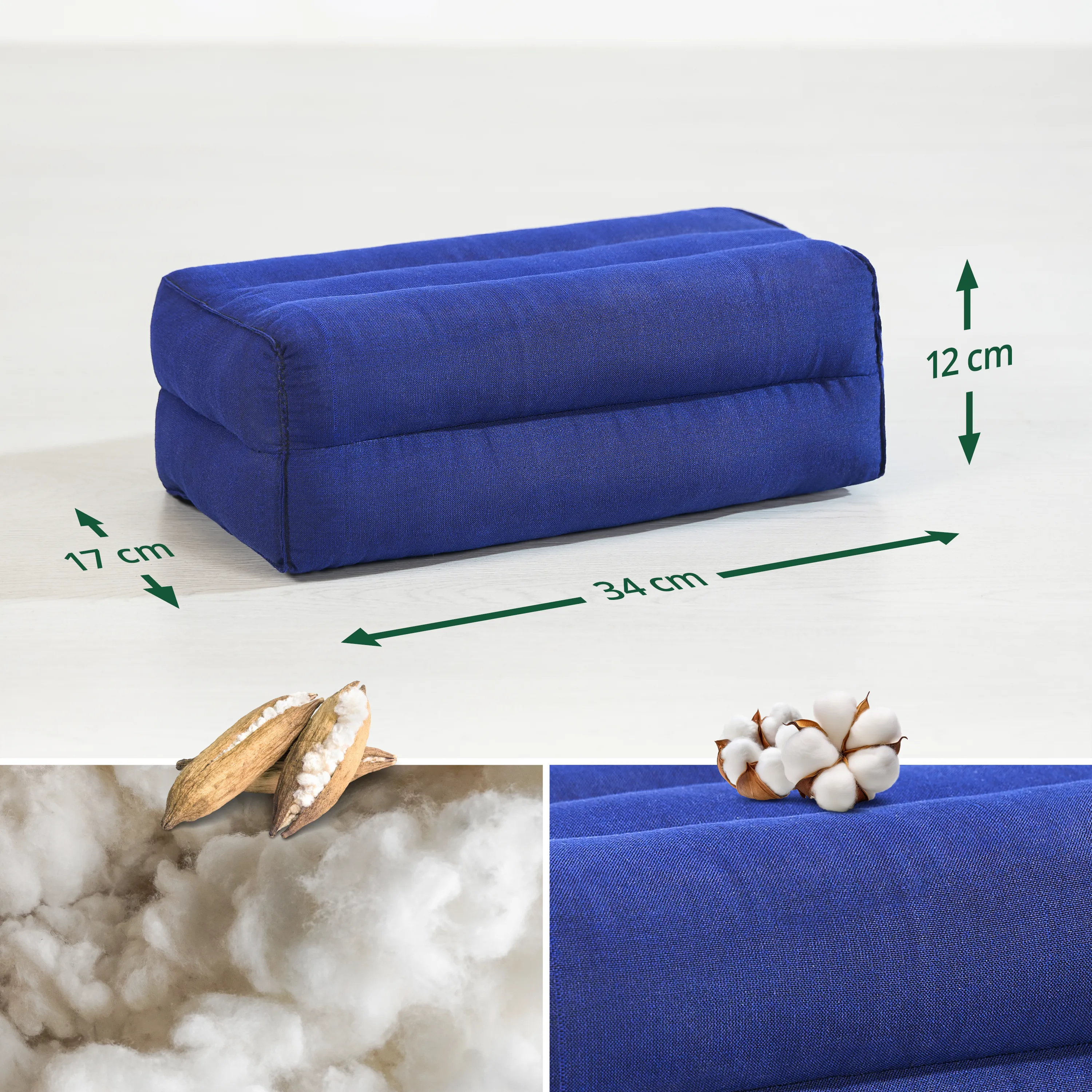 Cojín rectangular de kapok, Basic