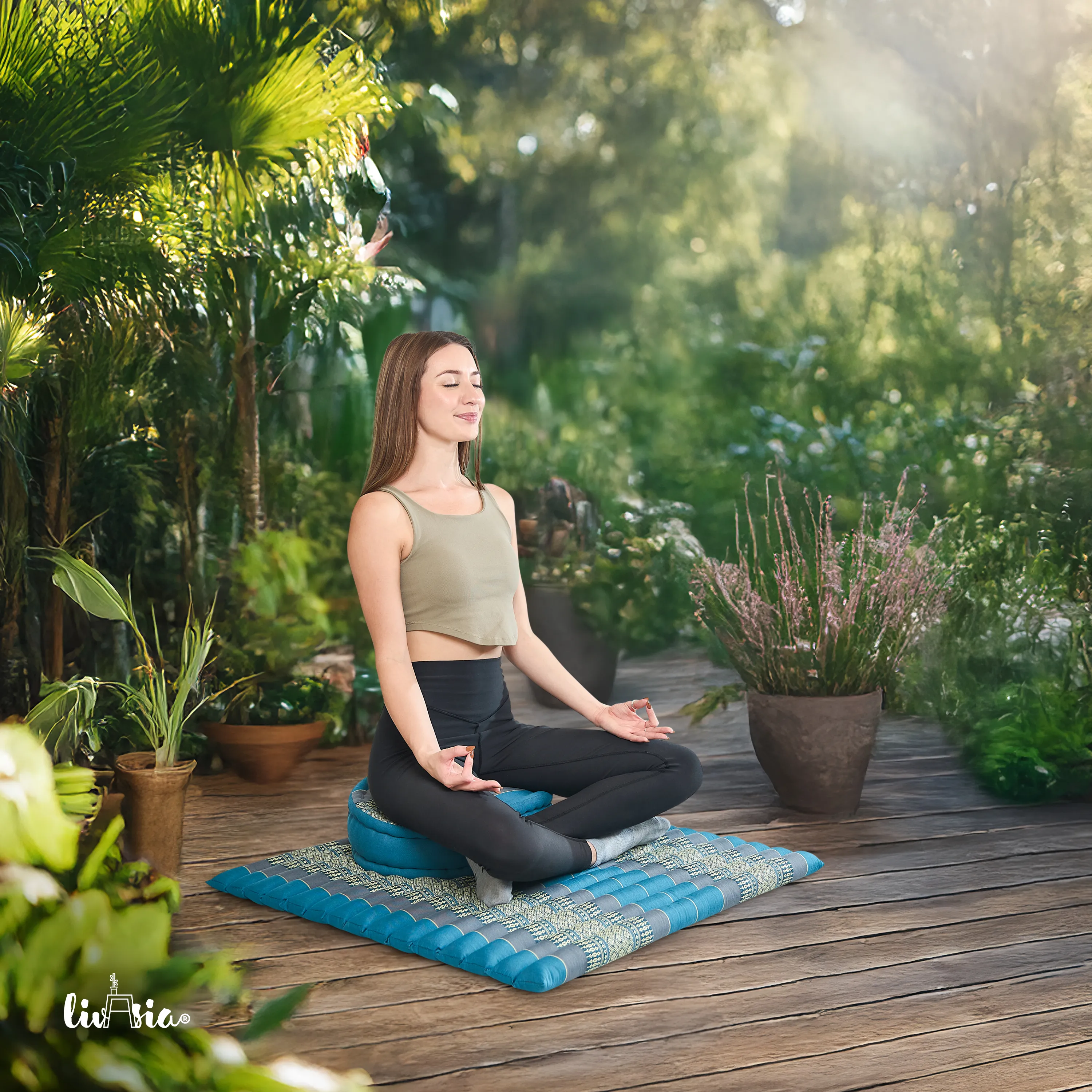 Juego de cojines de kapok para meditación XL