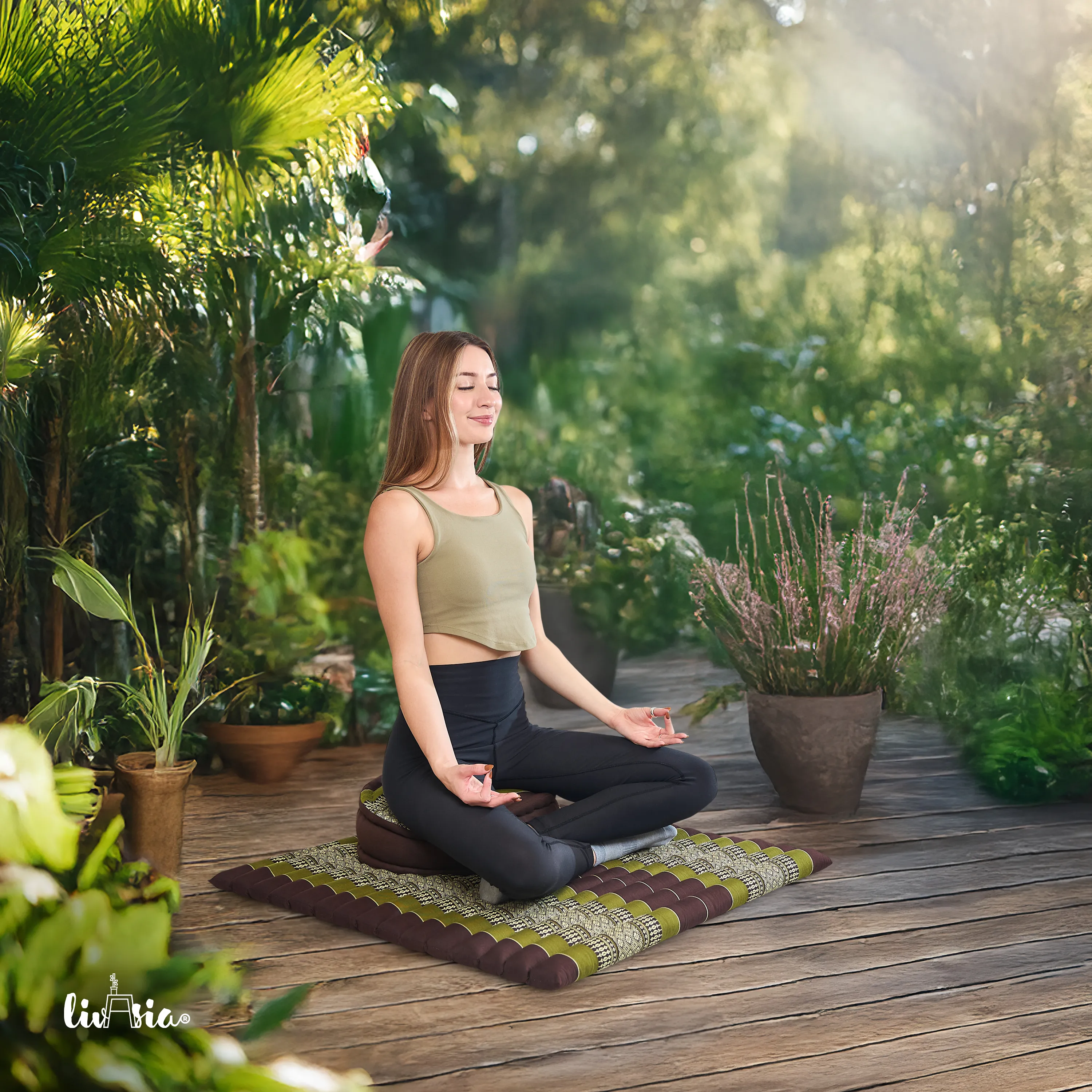 Juego de cojines de kapok para meditación XL