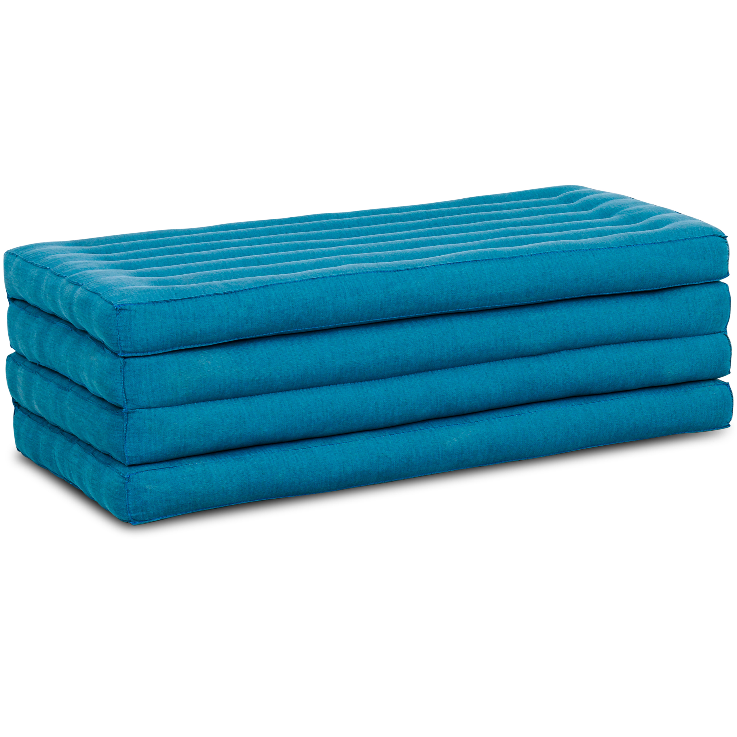 Colchoneta plegable de kapok, ancho 110 cm, Basic | Azul Claro Uni | 1039058803