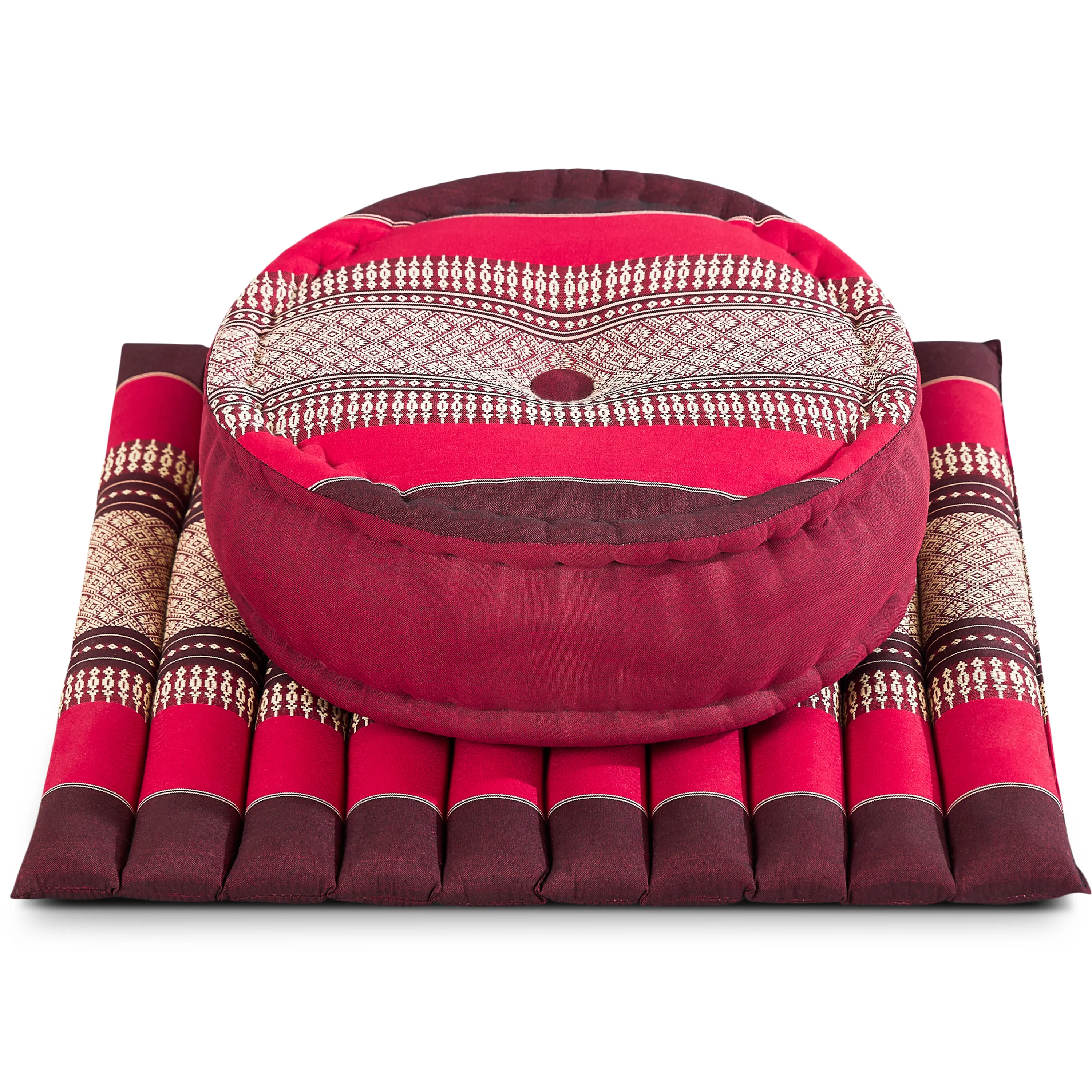 Juego de cojines de kapok para meditación L